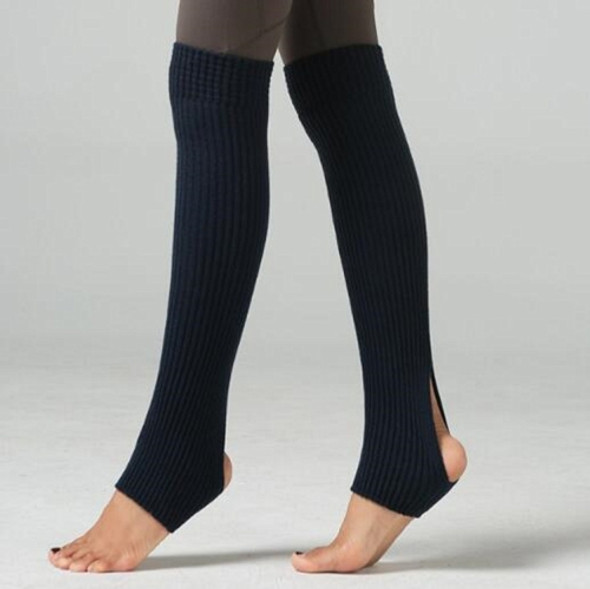 Long Leggings Latin Ballet Socks Adult Children Leggings Wool Socks(Black)