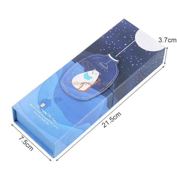 Creative Starry Sky Simple Multifunctional Folding Pen Holder Pencil Bag School Supplies(Listen to Starry Sky C)