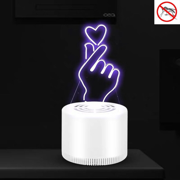 Creative 3D Mute USB Household Mosquito Killer LED Night Trap Lights, Style:For Love(USB+Plug)