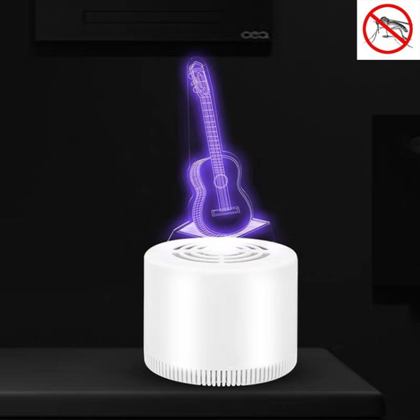 Creative 3D Mute USB Household Mosquito Killer LED Night Trap Lights, Style:Guitar(USB)