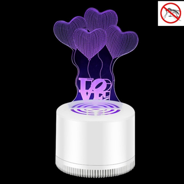 Creative 3D Mute USB Household Mosquito Killer LED Night Trap Lights, Style:Balloon(USB)