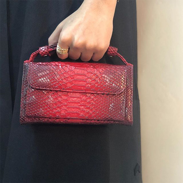 Genuine Leather Women Hand Bag Female Fashion Chain Shoulder Bag Luxury Designer Tote Messenger Bags(Old Red)
