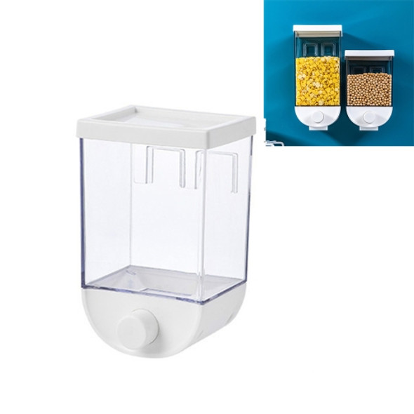Nail-free Seamless Pressing Wall-mounted Grain Multi-grain Canister Rice Canister Transparent Vsual Snack Storage Sealed Box, Size:1500ml
