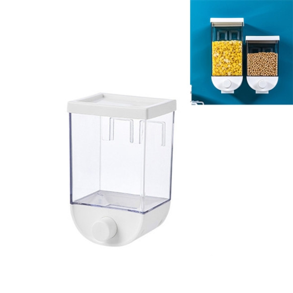 Nail-free Seamless Pressing Wall-mounted Grain Multi-grain Canister Rice Canister Transparent Vsual Snack Storage Sealed Box, Size:1000ml