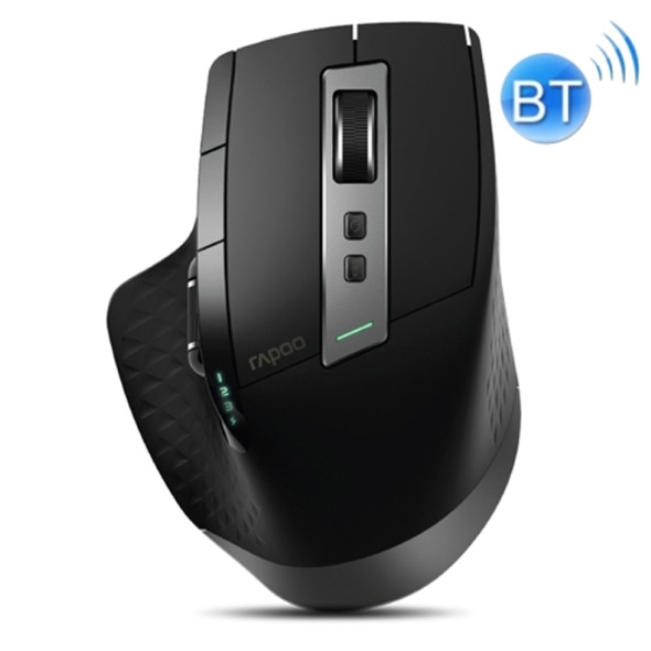 Rapoo MT750L 3200 DPI Bluetooth Three-mode Mouse Gaming Laptop Large-hand Mouse, Standard Version(Black)