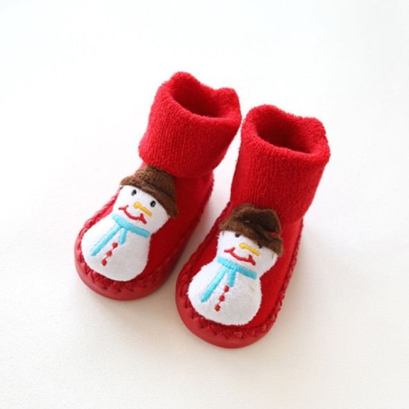 Christmas Baby Shoes Soft WarmInfant Newborn Toddler Socks Shoes, Size:11cm(Snow Man)