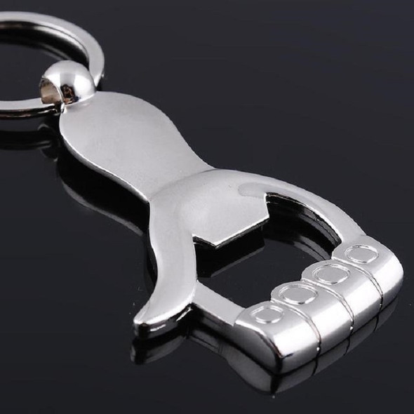 Creative Metal Palm Keychain Bottle Opener Car Accessories Pendant, Specification:9.5 × 4.2 × 0.5 cm