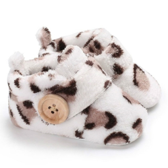 Baby First Walker Snow Boots Infant Toddler Newborn Warm Shoes, Size:13cm(Leopard)