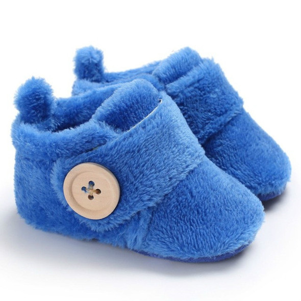 Baby First Walker Snow Boots Infant Toddler Newborn Warm Shoes, Size:13cm(Blue)