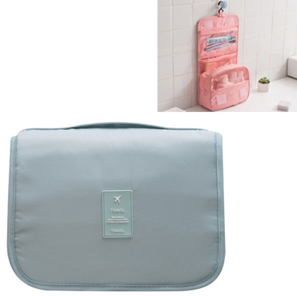 Travel Large-Capacity Storage Portable Portable Waterproof Cosmetic Wash Storage Bag, Size:24 × 20 × 9.5 cm(Blue)