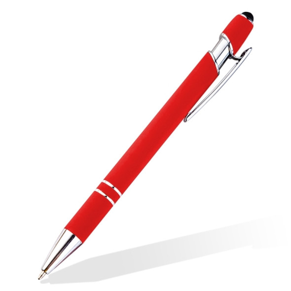 Creative Push Metal Multi-function Touch Handwriting Touch Screen Ballpoint Pen, Written:Bullet type 1.0(Red)
