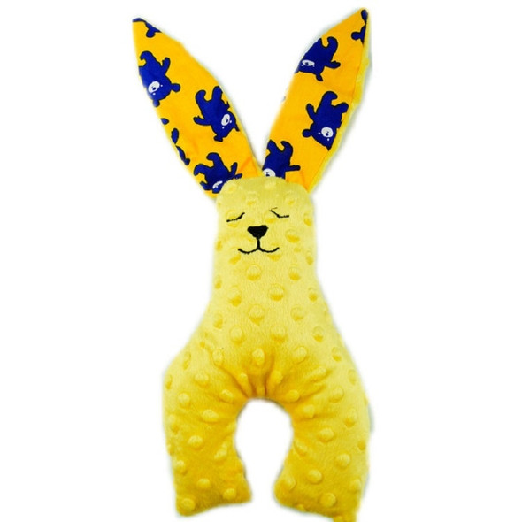 Cute Rabbit Plush Toy Baby Sleep Comfort Toy Children Gift(Mango Yellow)