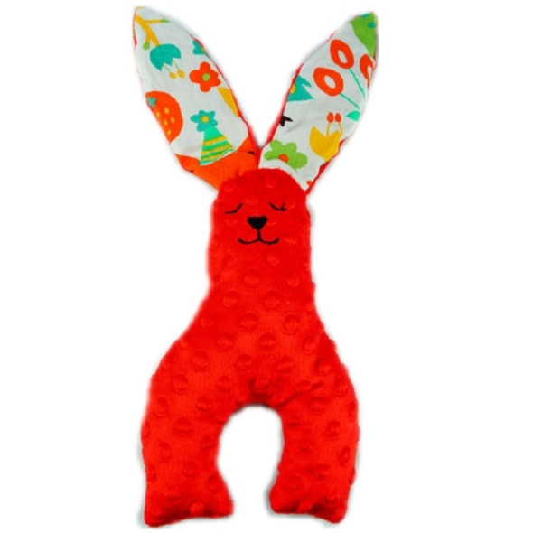 Cute Rabbit Plush Toy Baby Sleep Comfort Toy Children Gift(Cherry Red)