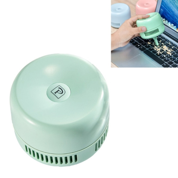 Portable Mini Vacuum Cleaner Desktop Debris Cleaning Student Charging Wireless Handheld Keyboard Cleaner(Green)