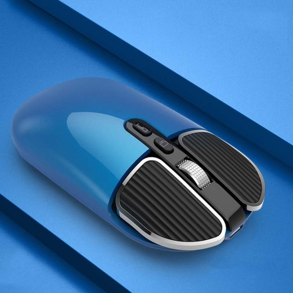 M203 2.4Ghz 5 Buttons 1600DPI Wireless Optical Mouse Computer Notebook Office Home Silent Mouse, Style:2.4G+Bluetooth(Blue)