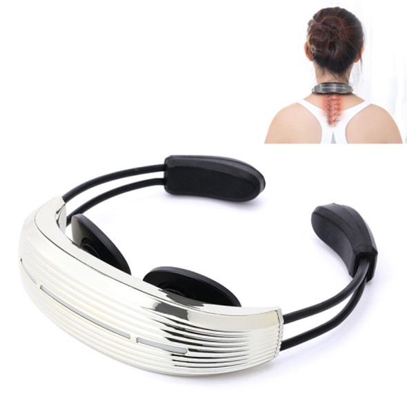 Smart Cervical Massager Multifunctional Mini Household Electric Neck Protective Physical Therapy Device(Silver)