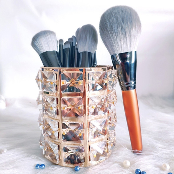 12 in 1 Soft Quick-drying Makeup Brush Set for Beginner, Exterior color: 12 Makeup Brushes + Golden Tube