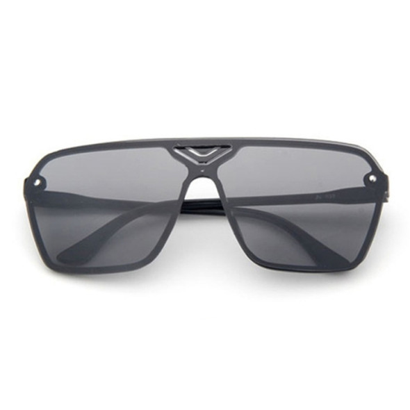 Retro Fashion Sunglasses Men and Women Coloured Lense Sun Glasses(Black+Gray)