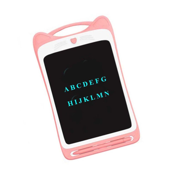 12 inch Children LCD Drawing Board Handwriting Board Light Energy Electronic Small Blackboard, Style:Monochrome Highlight(Pink)