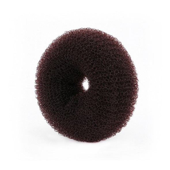 10 PCS Elegant Women Ladies Donut Hair Ring(Coffee L)