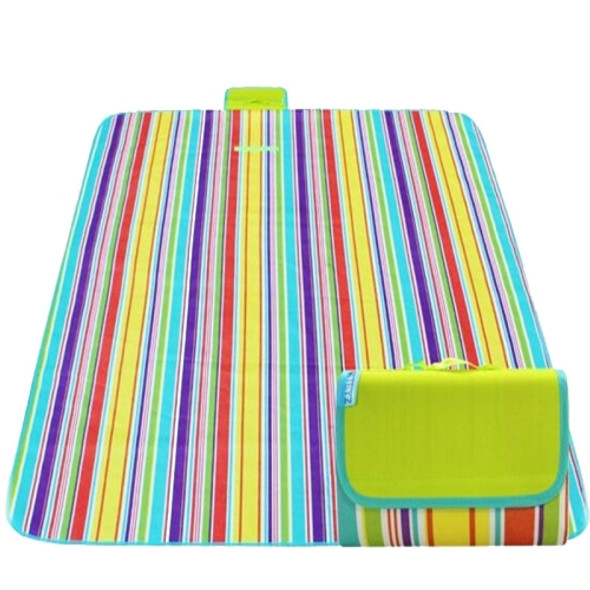 600D Oxford Cloth Outdoor Picnic Mat Picnic Cloth Waterproof Mats Spring Travel Beach Mat, Specifications (length * width): 150*120(Colorful Stripe )