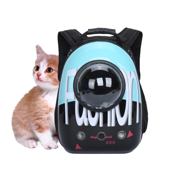 12-hole Breathable Transparent Go Out Portable Space Capsule Pet Carrier Backpack(Trend Letters)