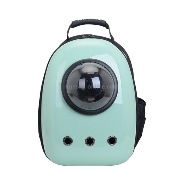 12-hole Breathable Transparent Go Out Portable Space Capsule Pet Carrier Backpack(Fruit Green)