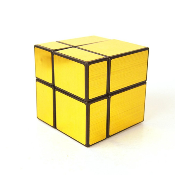 Mirror Second-order Entry-level Shaped Cube Speed Challenge Gift Intelligent Early Education Toy(Gold)