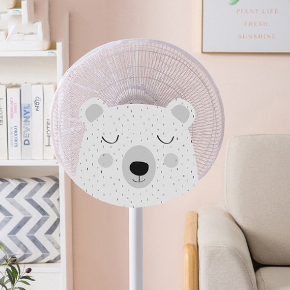 10 PCS Floor-standing Fan Cover Child Safety Anti-pinch Flashlight Fan Cover All-inclusive Protection Three-dimensional Fan Net Cover, Size: 18 Inch(Cute Bear )