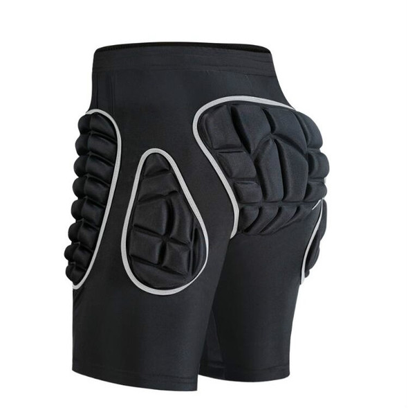 WOSAWE ML101 Ski Skating Roller Skating Protective Shorts Hip Protective Shorts Butt Protective Pad, Size:L(Black)