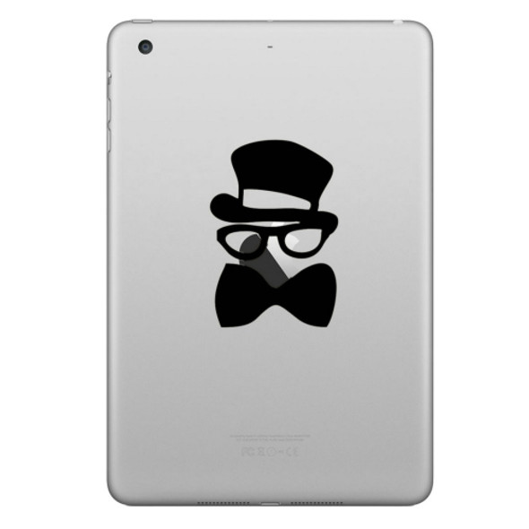 ENKAY Hat-Prince Bowknot Gentleman Pattern Removable Decorative Skin Sticker for iPad mini / 2 / 3 / 4