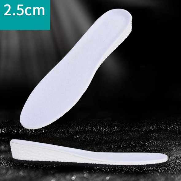 5 Pairs Inner Increased Insoles Sports Shock Absorption Increased Breathable Sweat-absorbent Deodorant Invisible Pad, Thickness:2.5cm(37-38)