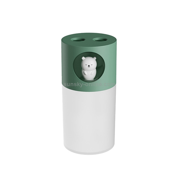 Cute Pet Double Spray Humidifier Water Moisture Meter(Green)