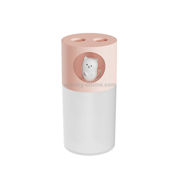 Cute Pet Double Spray Humidifier Water Moisture Meter(Pink)