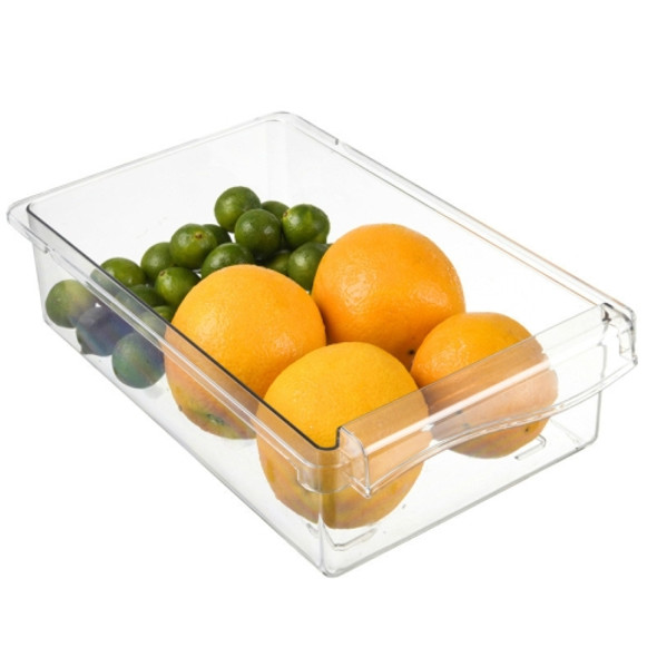 Refrigerator Storage Box Drawer Type Square Household Multifunctional Food Preservation Box, Specification: 1 Box Without Hook