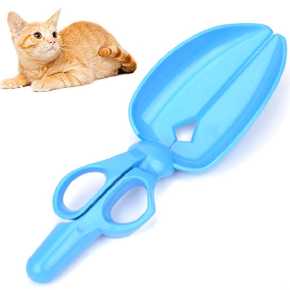 4 PCS Dog Cat Pit Picker Pet Manure Picker Scissor Type Poop Shovel Pet Cleaning Products(Blue)