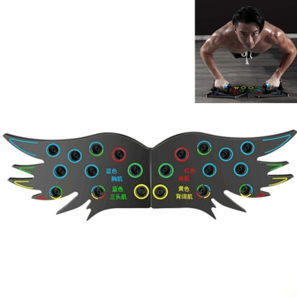 Push-Up Board Bracket Fitness Equipment Home Chest Muscle Exercise Multifunctional Training Board(Angel Wings)