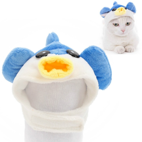 4 PCS Soft Cat Headgear Cat Dog Cross Dress Pet Hat, Size: M(Pufferfish)