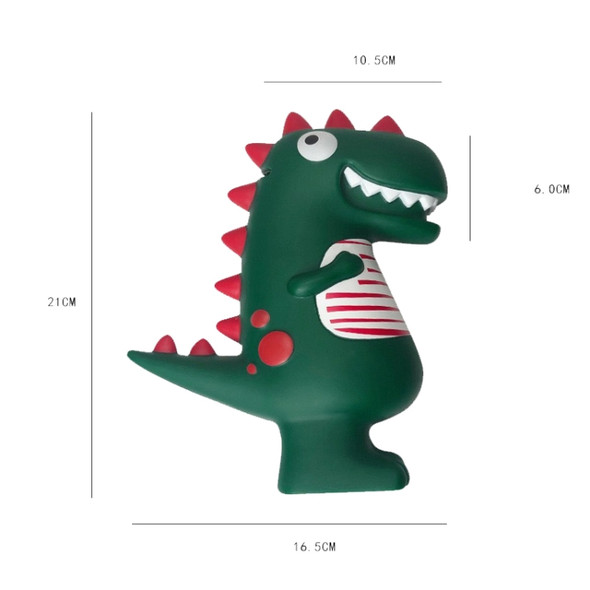 Drop-Proof Cute Tyrannosaurus Dinosaur Piggy Bank Net Red Desktop Decoration Ornaments(Small)