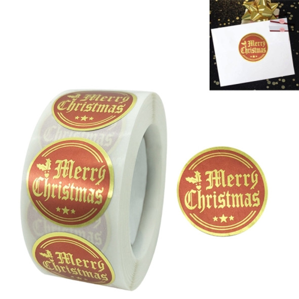 5 PCS Christmas Holiday Decoration Gift Sticker Label, Size: 2.5cm / 1inch(H-12)