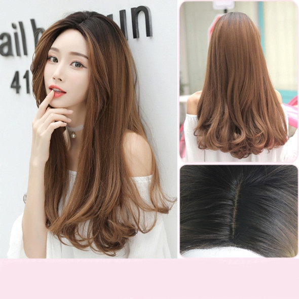 Ladies Mid-length Straight Hair Pear Flower Head Wig, Colour: Honey Pudding