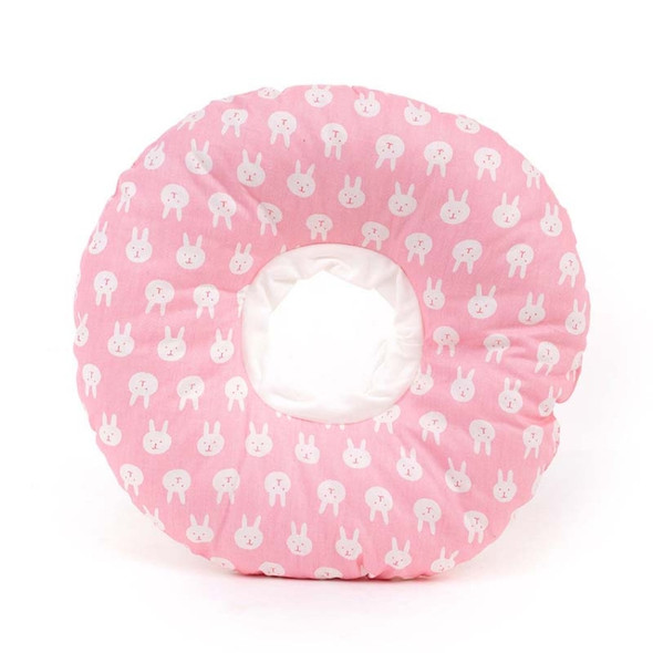 2 PCS Cat Anti-Lick And Anti-Bite Soft Ring Dog Collar Pet Supplies, Size:M(Little Pink Rabbit)