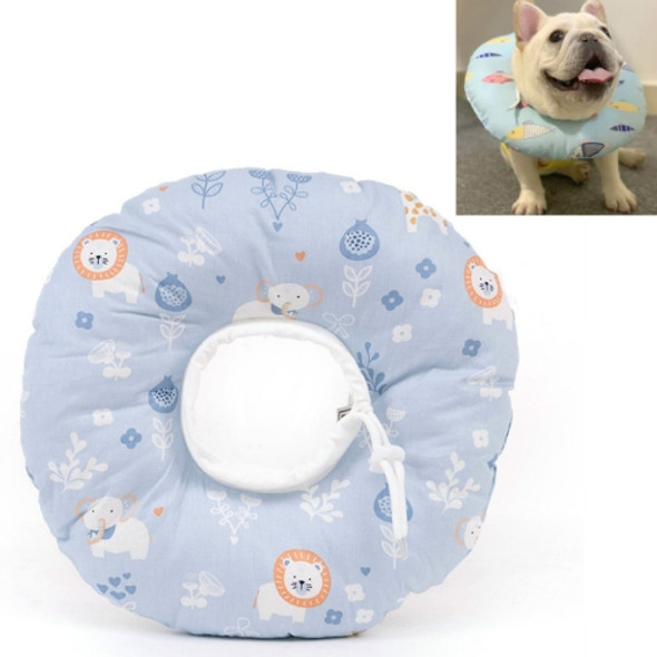 2 PCS Cat Anti-Lick And Anti-Bite Soft Ring Dog Collar Pet Supplies, Size:M(Taro Lion)