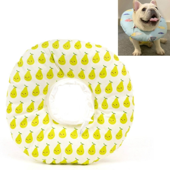 2 PCS Cat Anti-Lick And Anti-Bite Soft Ring Dog Collar Pet Supplies, Size:S(Green Pear)