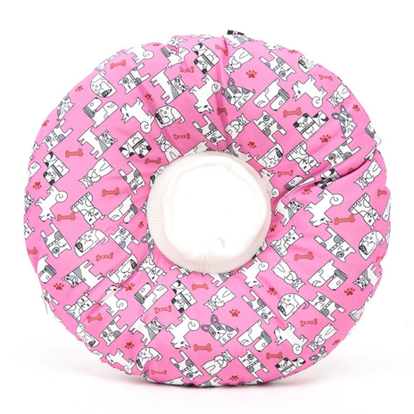 Cat Supplies Detachable Waterproof Anti-Bite Anti-Licking Collar Cat Circle Neck Headgear, Specification: XXL(Pink Dog)