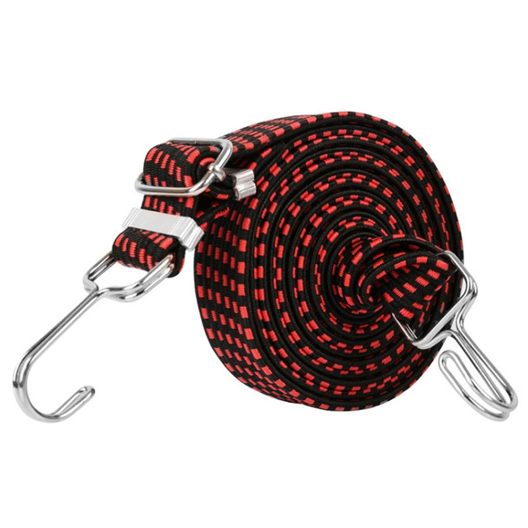 3 PCS Bicycle Binding Rope Widening And Thickening Multi-Purpose Elastic Elastic Luggage Rope Shelf Rope, Length:4m(Red)