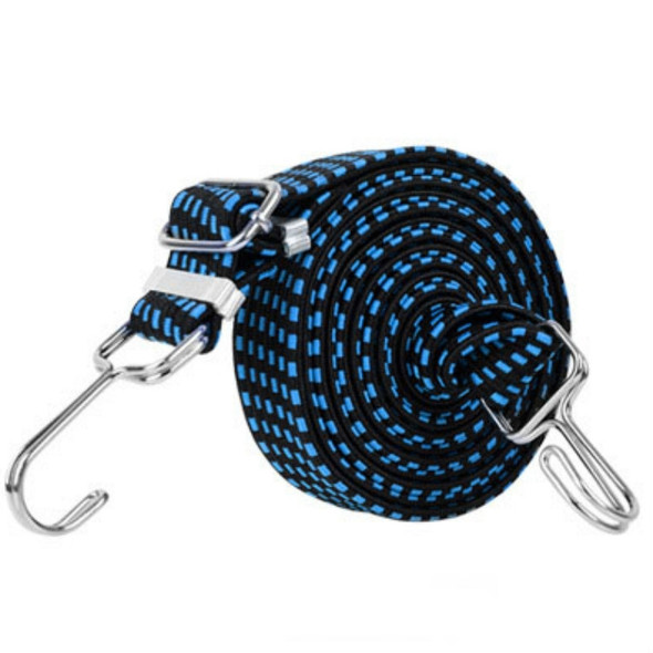 3 PCS Bicycle Binding Rope Widening And Thickening Multi-Purpose Elastic Elastic Luggage Rope Shelf Rope, Length:2m(Blue)