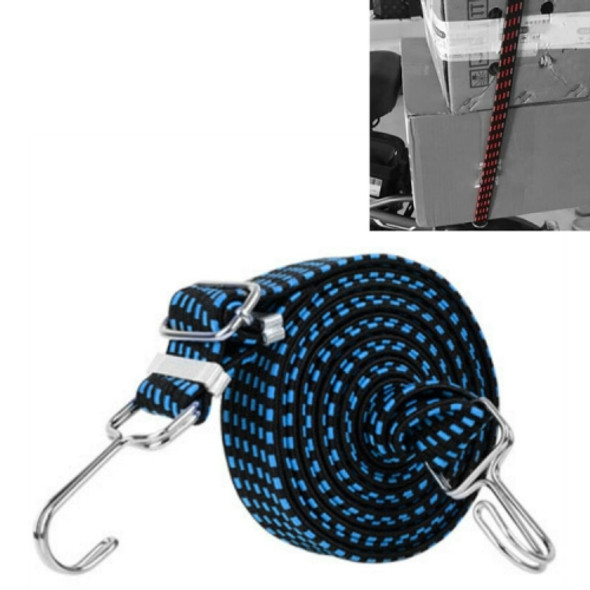 3 PCS Bicycle Binding Rope Widening And Thickening Multi-Purpose Elastic Elastic Luggage Rope Shelf Rope, Length:4m(Blue)