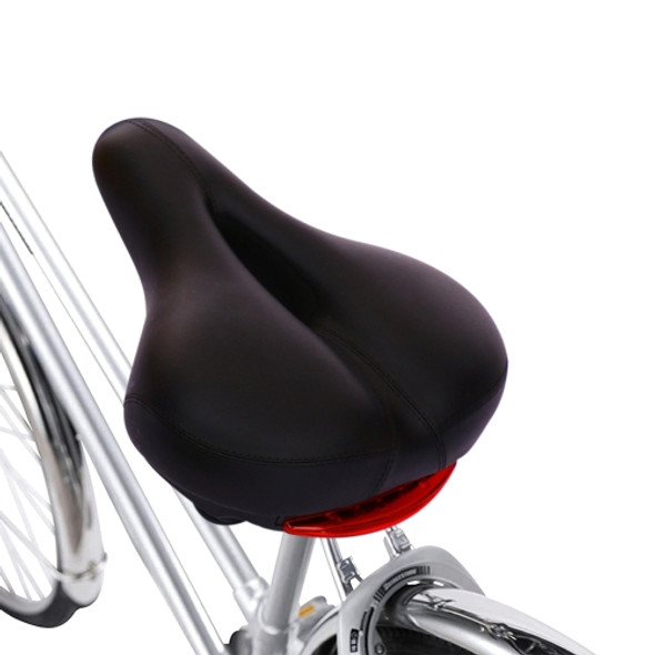 Bicycle Seat With Tail Light Bicycle Seat Comfortable Seat Cushion Riding Accessories(Black)
