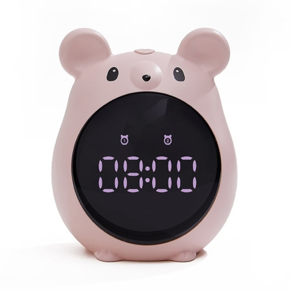 Elf Mouse Alarm Clock Countdown Learning Time Management Student And Child Cartoon Clock(Pink)